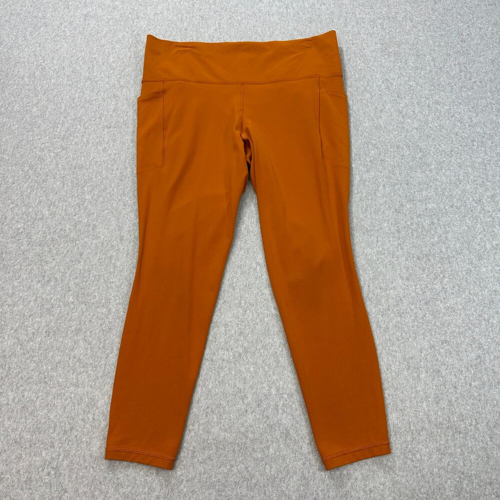 Athleta Salutation Stash Pocket II Tight Legging WMNS XL Orange Active Athletica